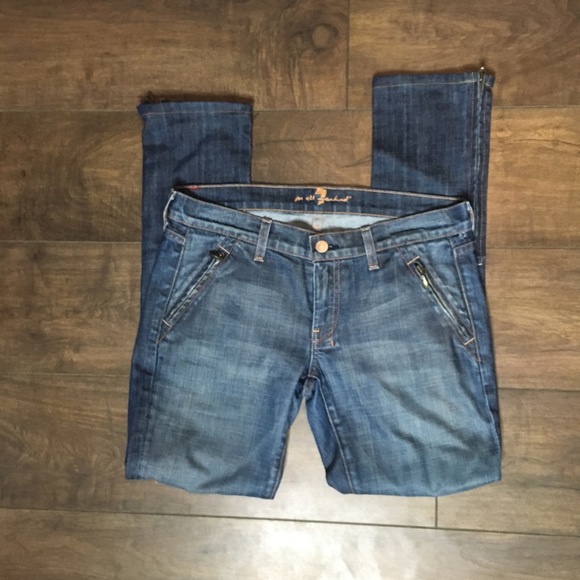 7 For All Man Kind Distressed Jeans - Picture 9 of 9